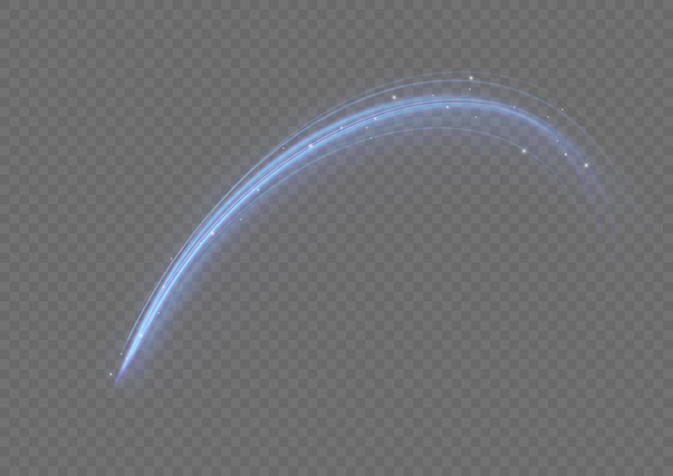 Blue glowing shiny lines effect vector background. Luminous white lines of speed. Light glowing effect. Light trail wave, fire path trace line and incandescence curve twirl.
