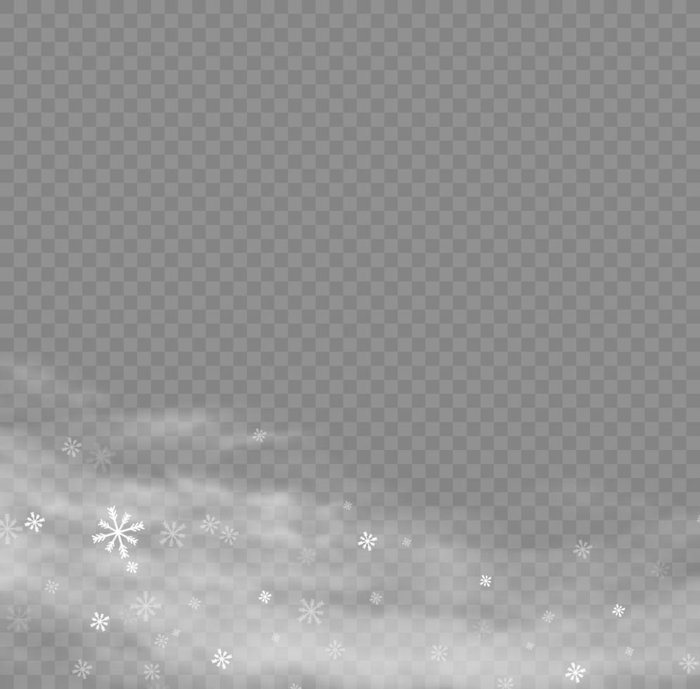 Snow and wind. White gradient decorative element.vector illustration. winter and snow with fog. wind and fog. vector