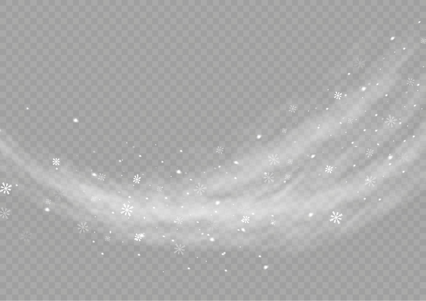 Snow and wind. White gradient decorative element.vector illustration. winter and snow with fog. wind and fog. vector