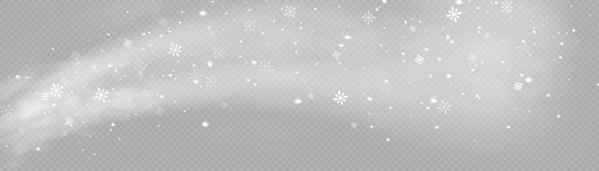 nieve y viento. elemento decorativo degradado blanco.ilustración vectorial. invierno y nieve con niebla. viento y niebla. vector