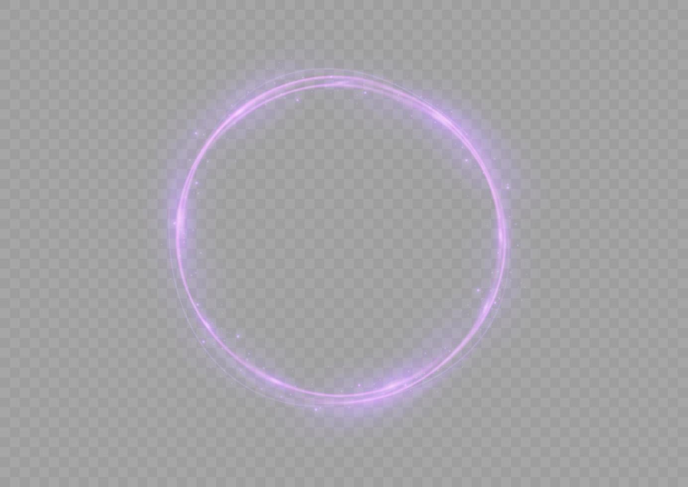 Sign of an ethereal fire portal with a strange spark of flame. Modern magic circle of witches with runes.  Decor elements for a wizard, shaman, medium. Glowing trail effect. vector