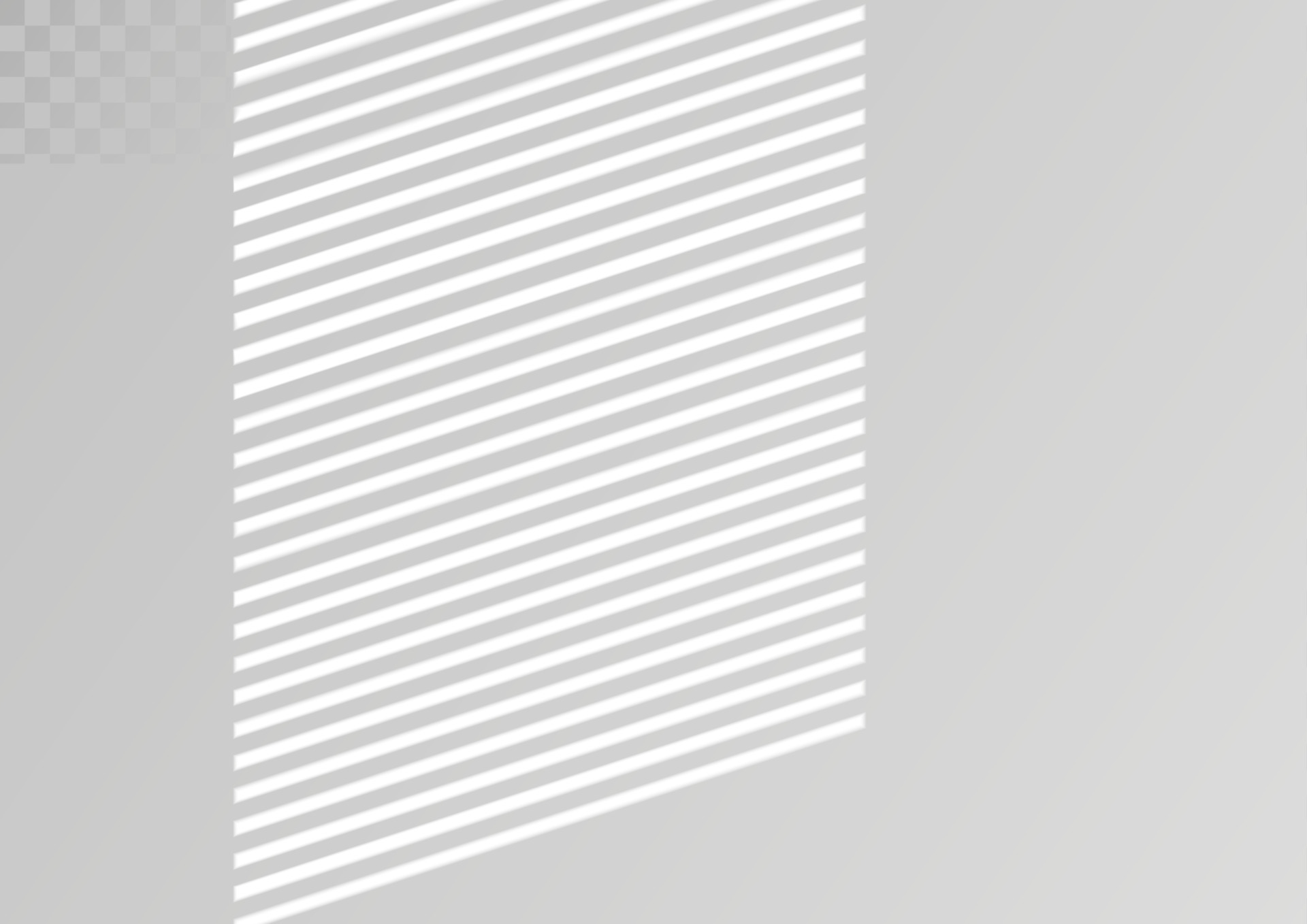 Window and blinds shadow. Realistic light effect of shadows and natural lighting. Vector