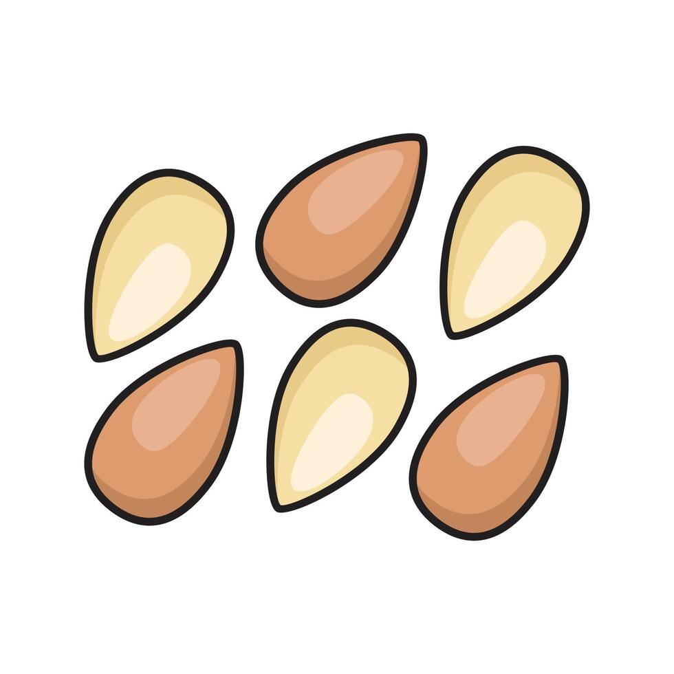 almond vector illustration on a background.Premium quality symbols.vector icons for concept and graphic design.