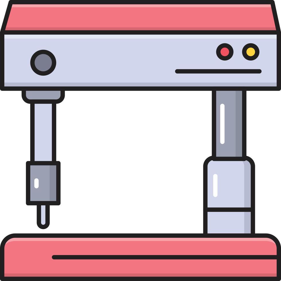 ilustración de vector de máquina de coser en un fondo. símbolos de calidad premium. iconos vectoriales para concepto y diseño gráfico.