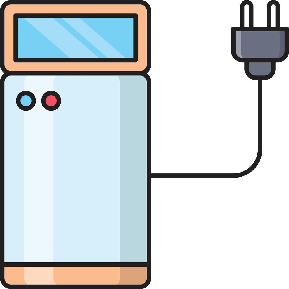 ilustración vectorial de la máquina adaptadora en un fondo. símbolos de calidad premium. iconos vectoriales para el concepto y el diseño gráfico. vector