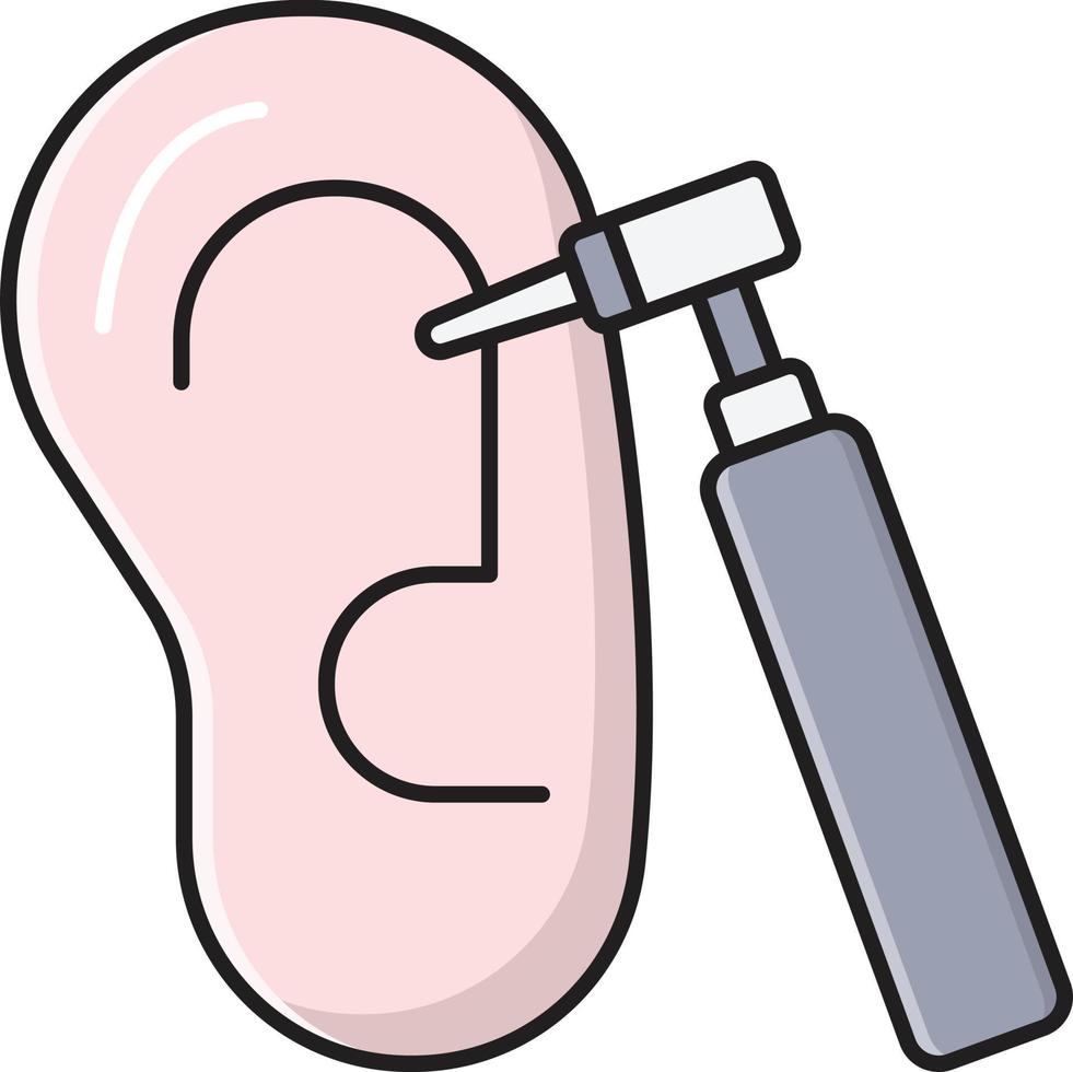ear cleaning vector illustration on a background.Premium quality symbols.vector icons for concept and graphic design.