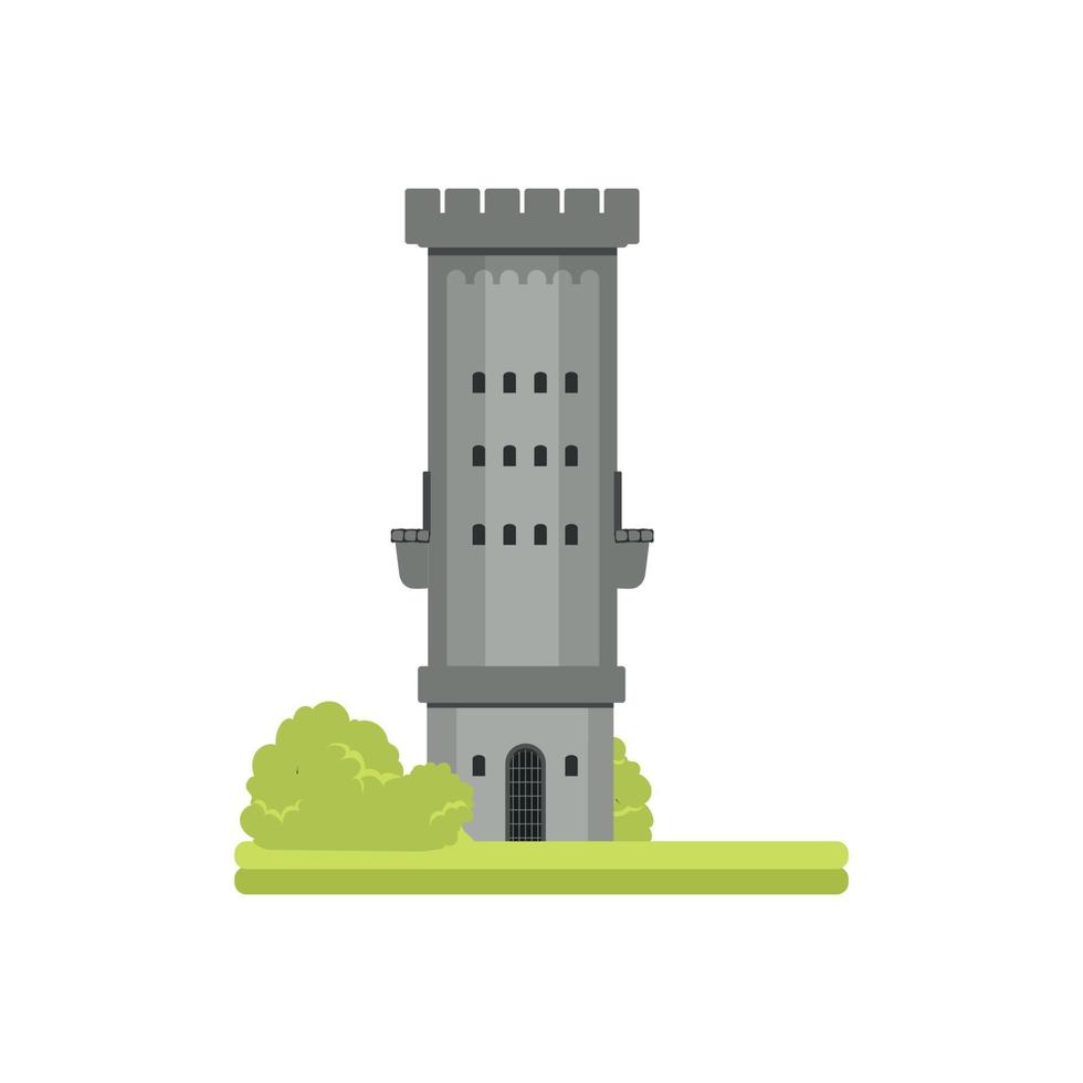 ilustración vectorial de la torre de fantasía vector