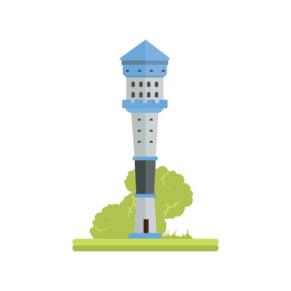 ilustración vectorial de la torre de fantasía vector