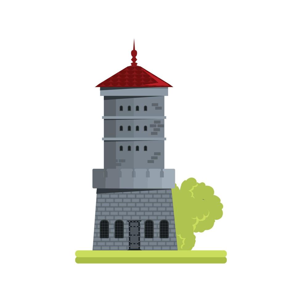 ilustración vectorial de la torre de fantasía vector