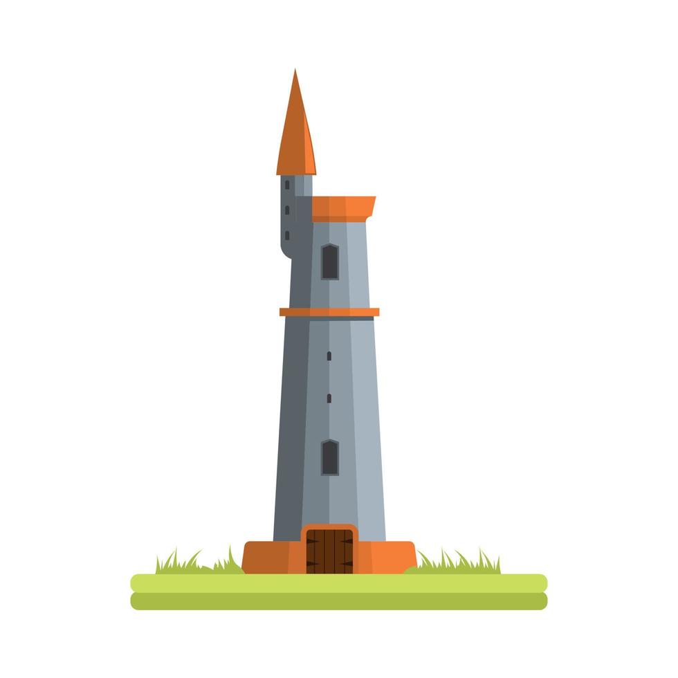 ilustración vectorial de la torre de fantasía vector