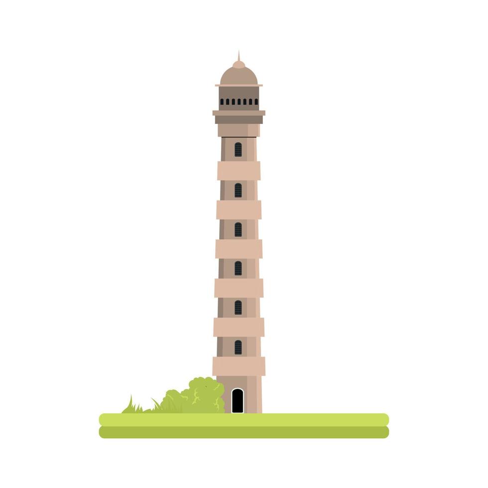 ilustración vectorial de la torre de fantasía vector