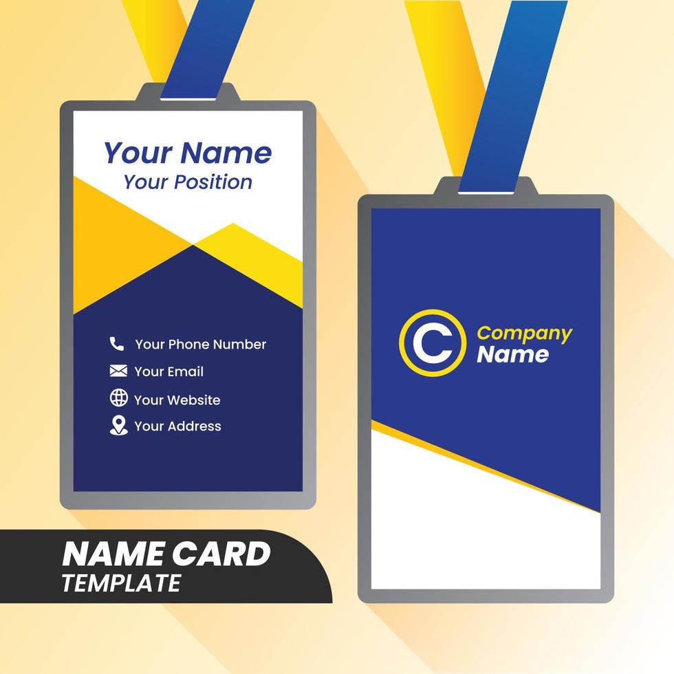 creative modern Corporate name card and Name card vector