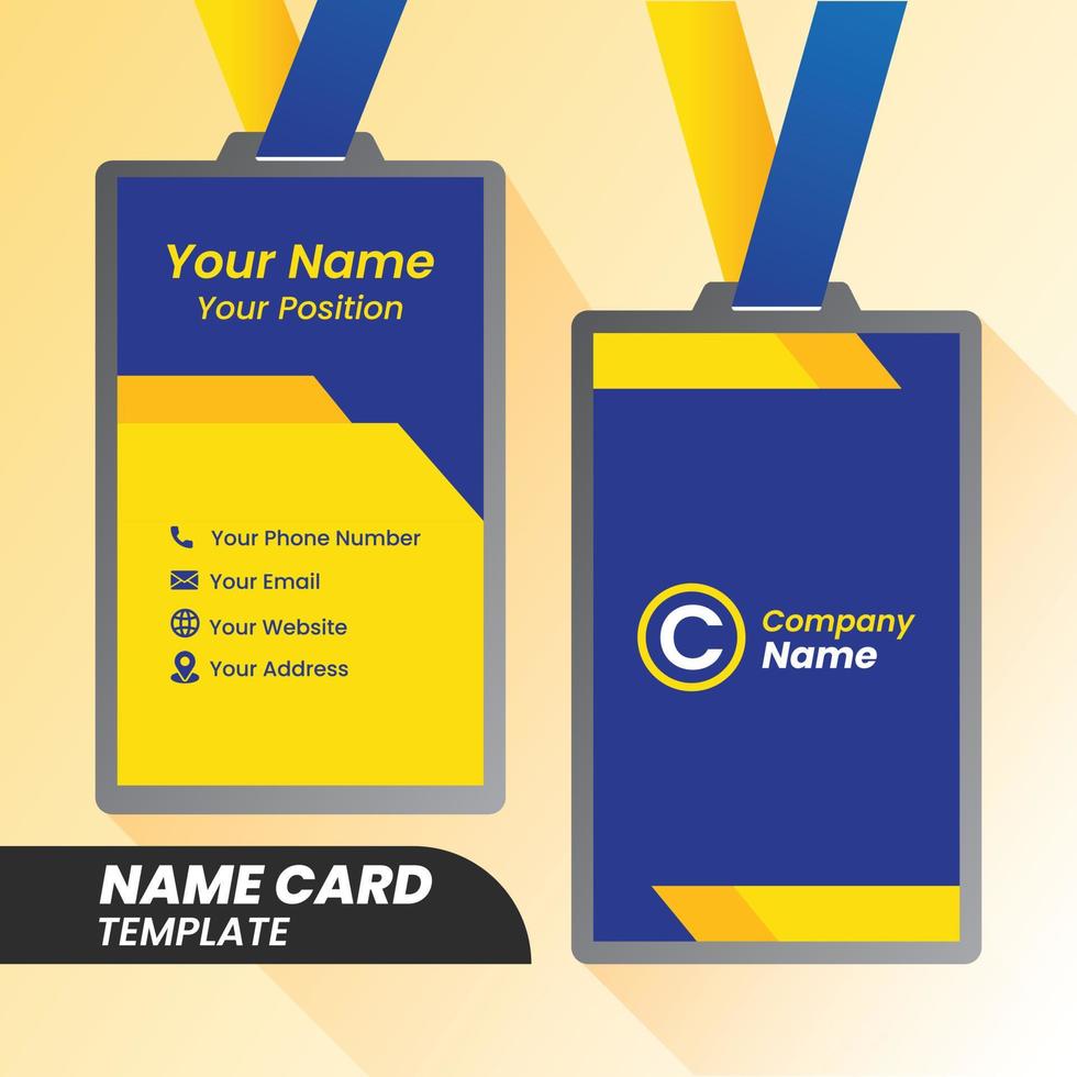 Corporate Name cards templates. Modern Name cards. Name card layout. vector