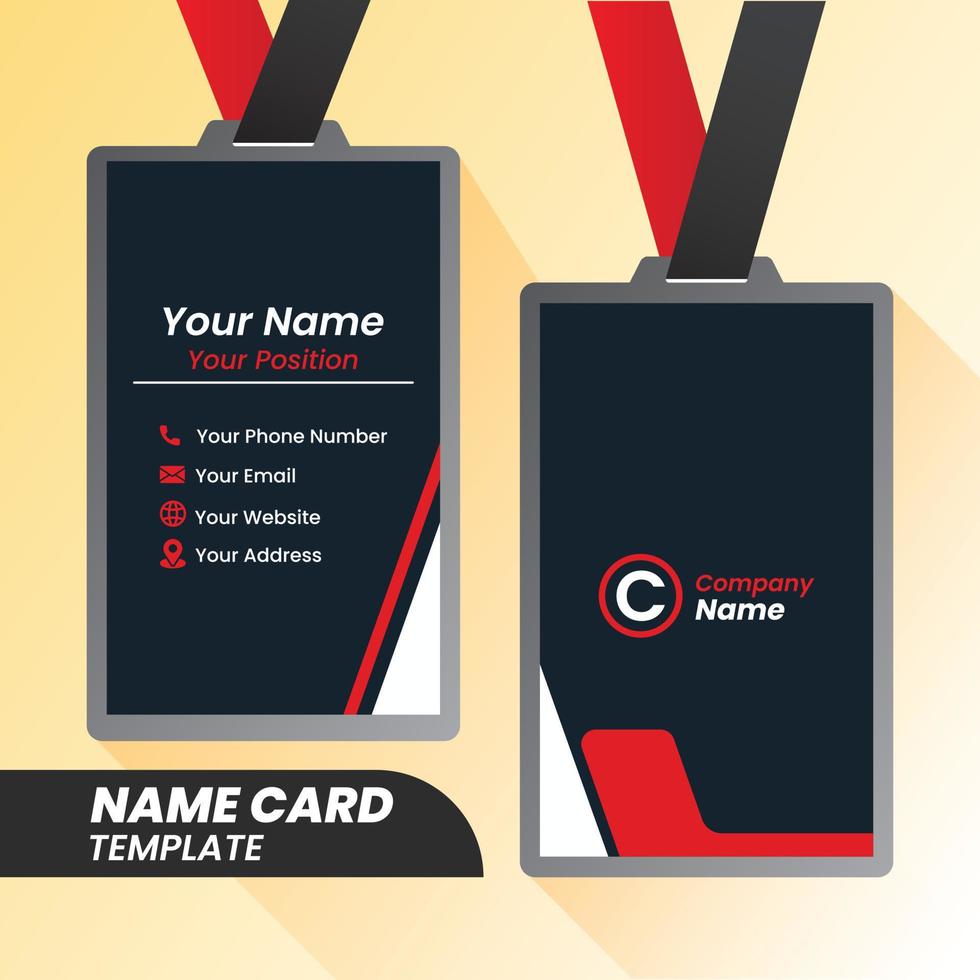 creative modern Corporate name card and Name card vector