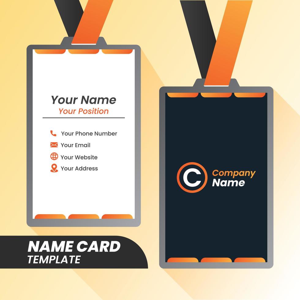 creative modern Corporate name card and Name card vector