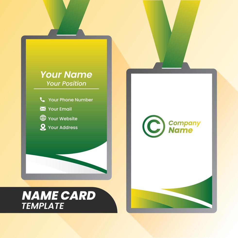 Vector Modern Creative and Clean Name Card Template