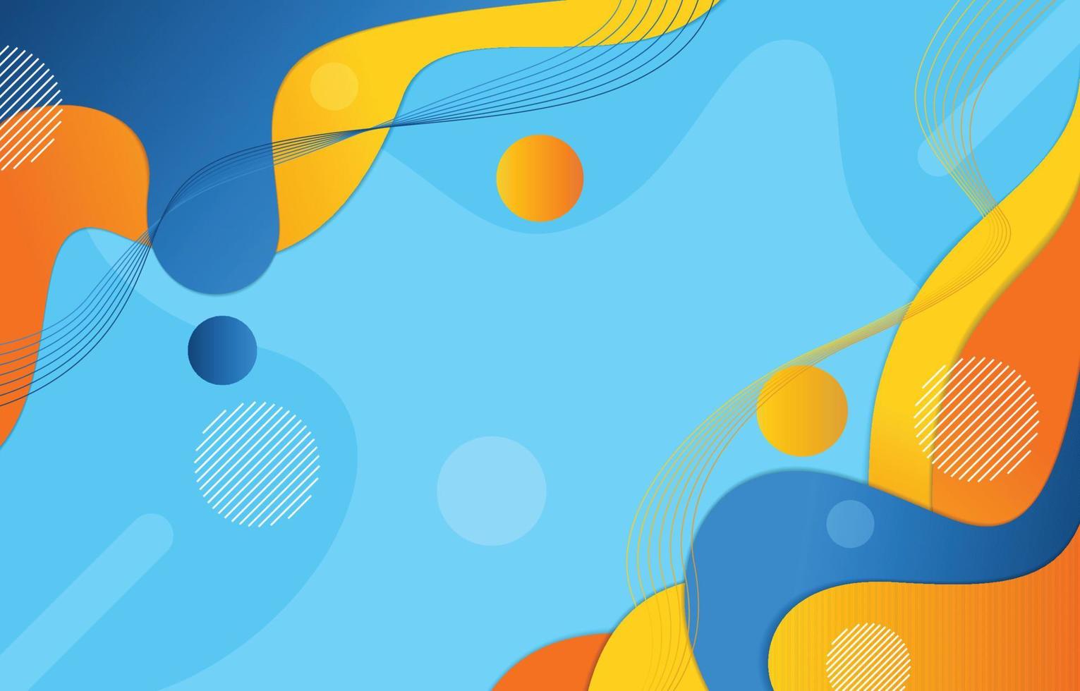 Blue Orange Abstract Background vector