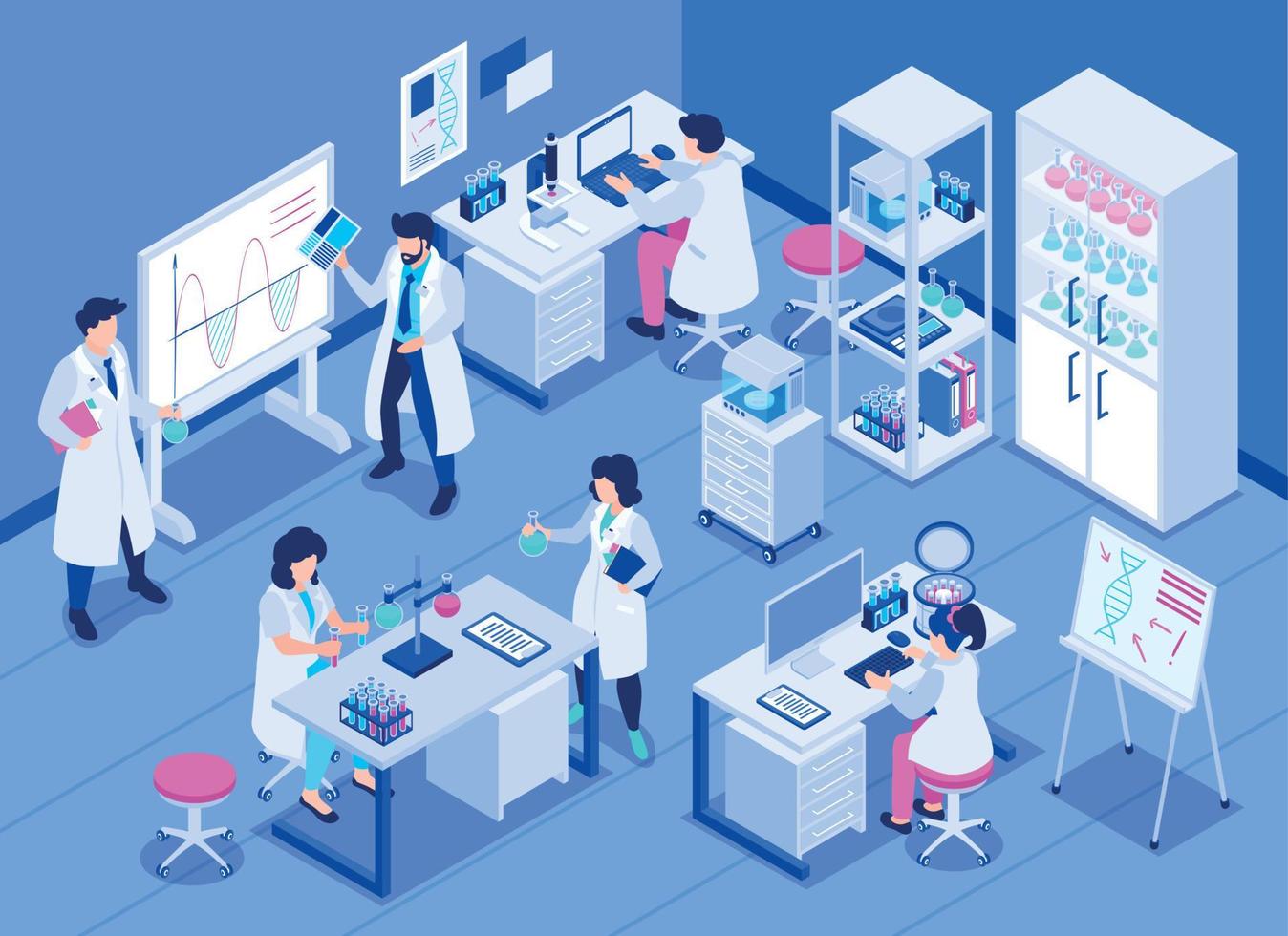 Isometric Scientific Laboratory vector