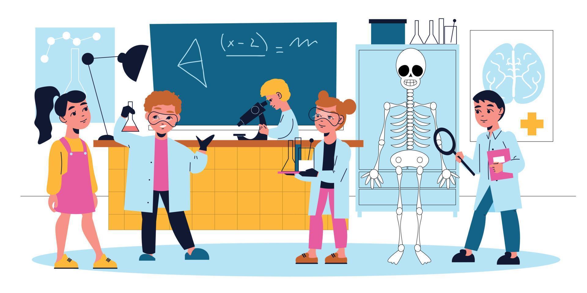 Stem Camp Children Background vector
