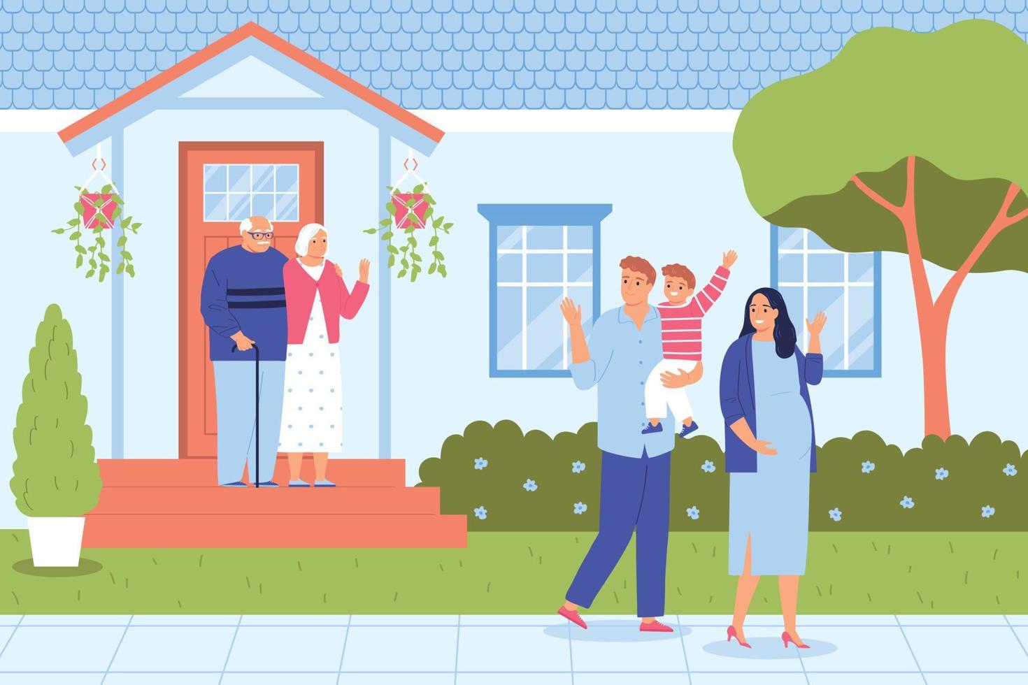 Leaving Home Illustration vector