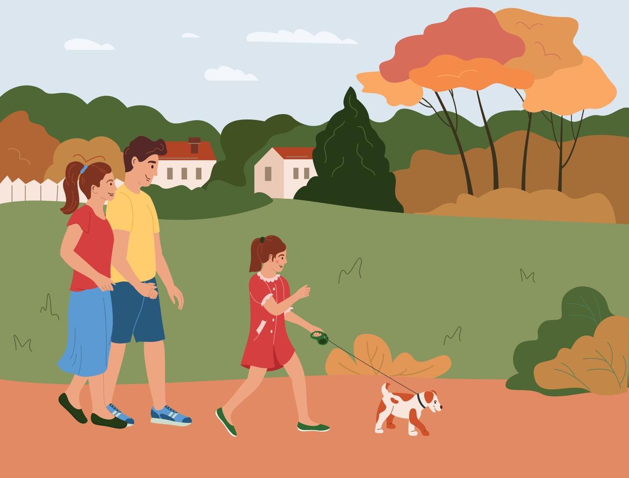 Family Activities Flat Background vector