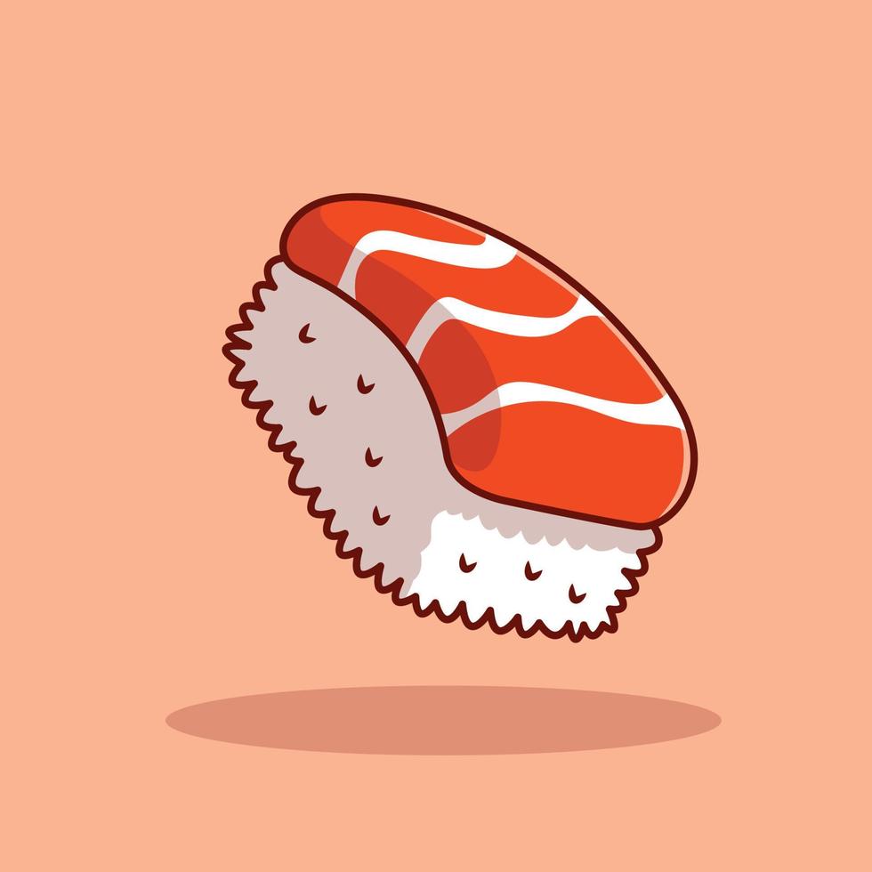 sushi cartoon illustration vector