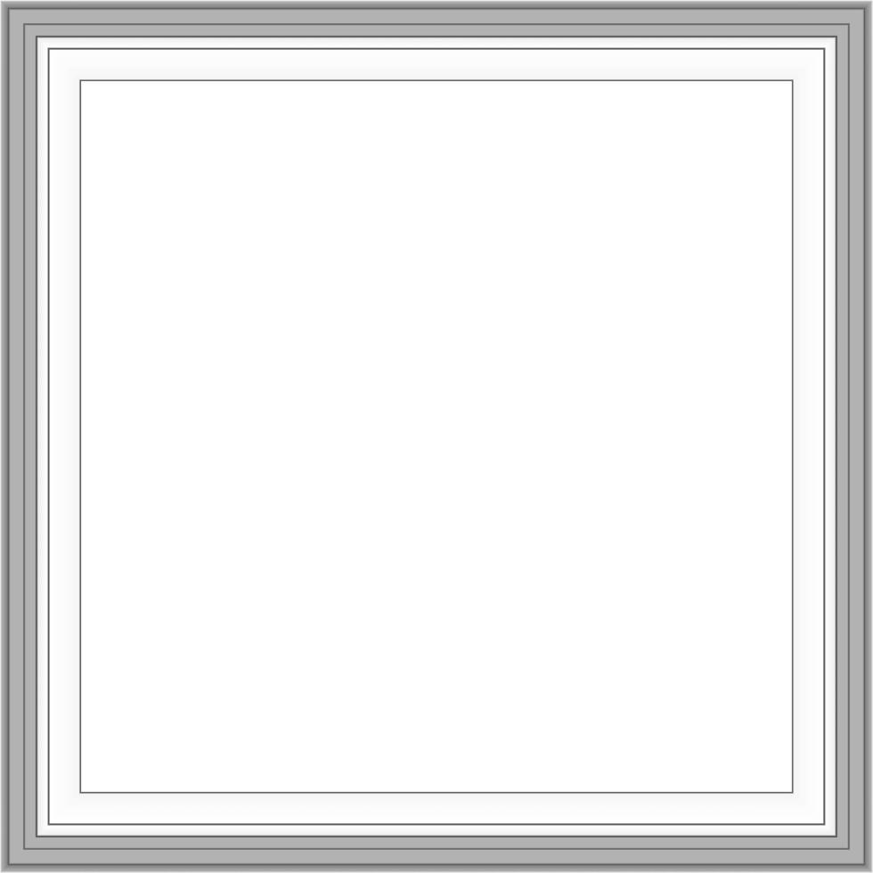 Realistic photo frame on the wall. For home decor or business. Classic frame. vector