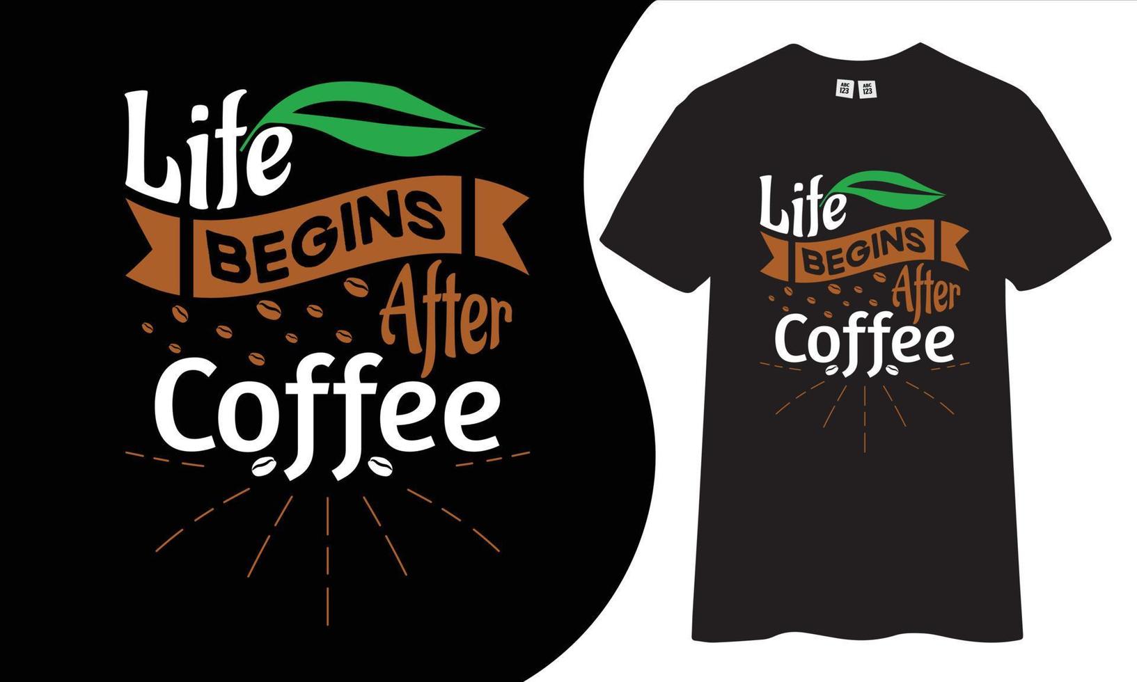 Coffee t shirt design vector