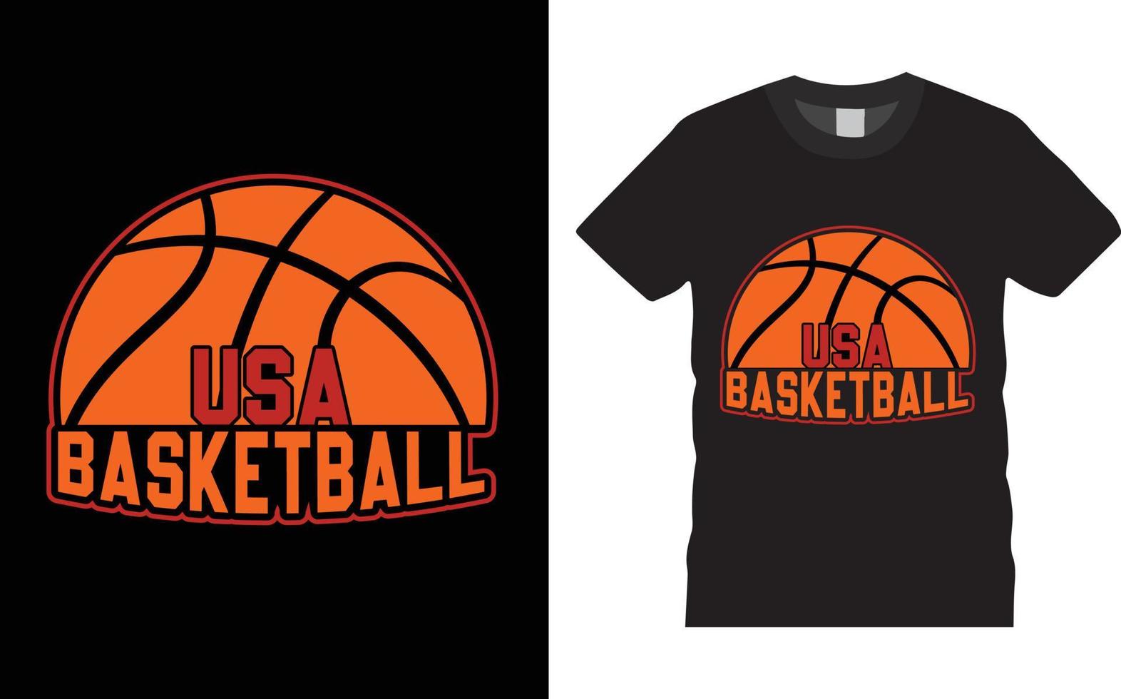 Basketball Typography T shirt Design Vector