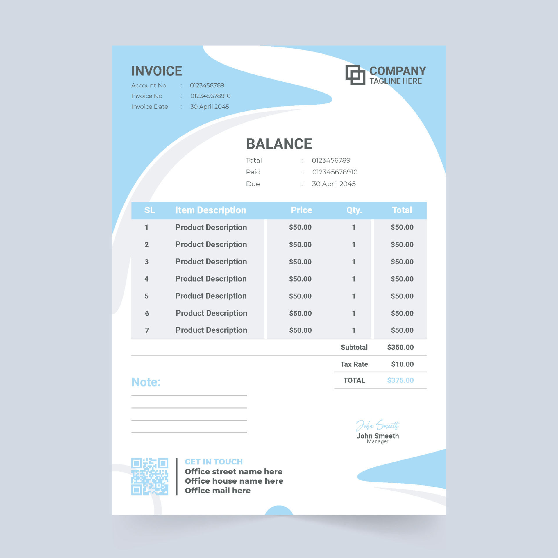 business-stationery-and-cash-receipt-layout-with-abstract-shapes-digital-business-invoice