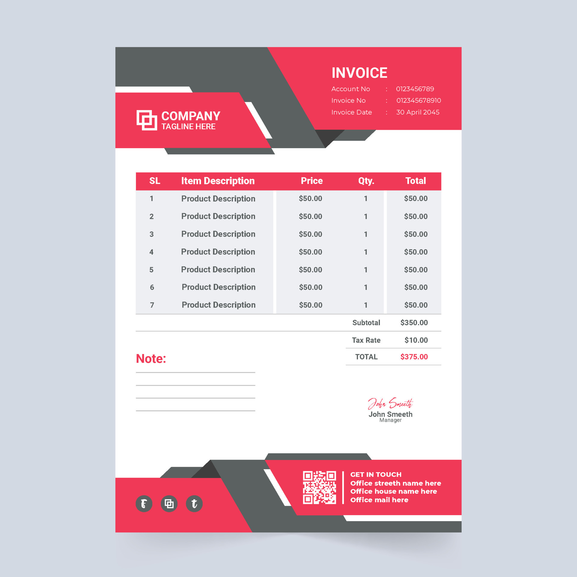 minimal-invoice-template-vector-with-red-and-green-colors-print-ready