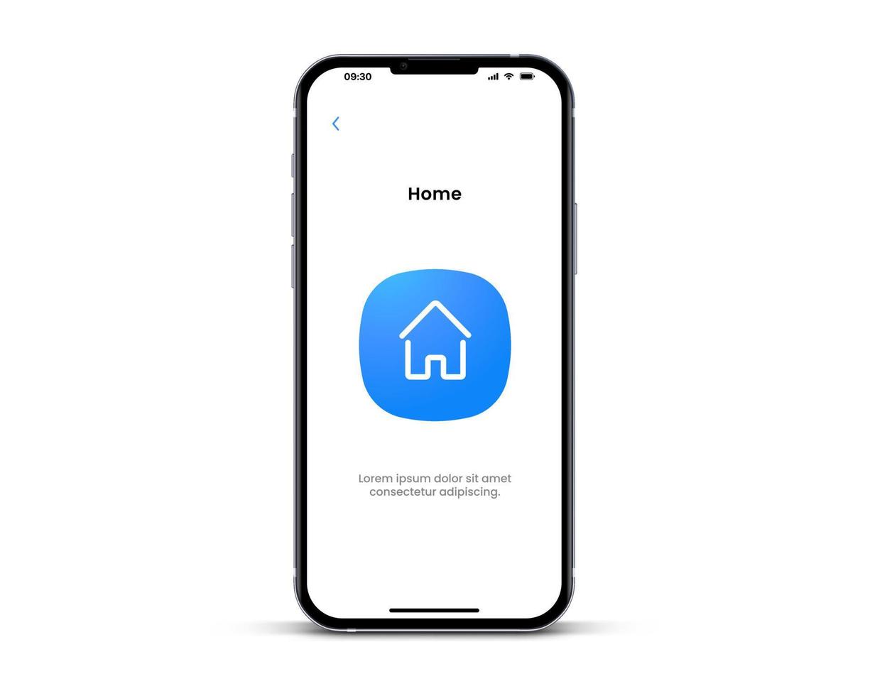3d isolated vector elements. Minimal modern home, homepage, base