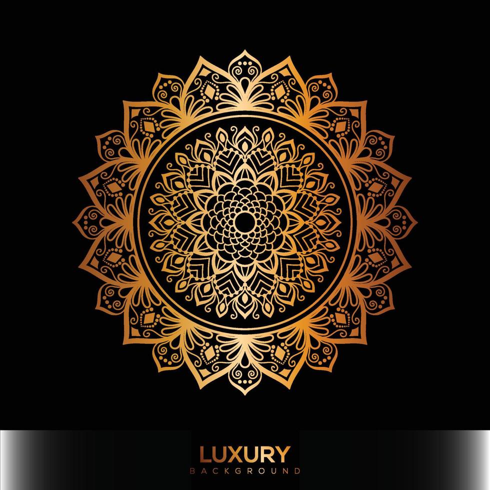 fondo de mandala de lujo, fondo decorativo con un elegante diseño de mandala vector