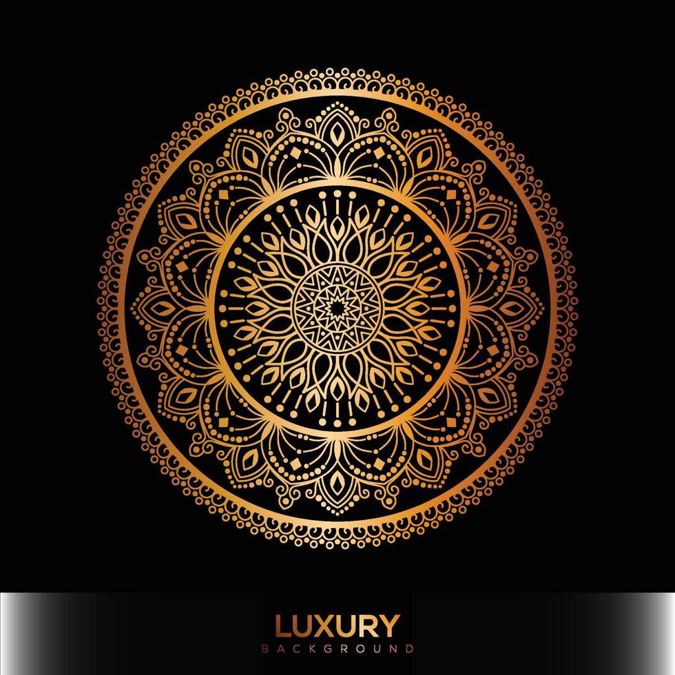 fondo de mandala de lujo, fondo decorativo con un elegante diseño de mandala vector