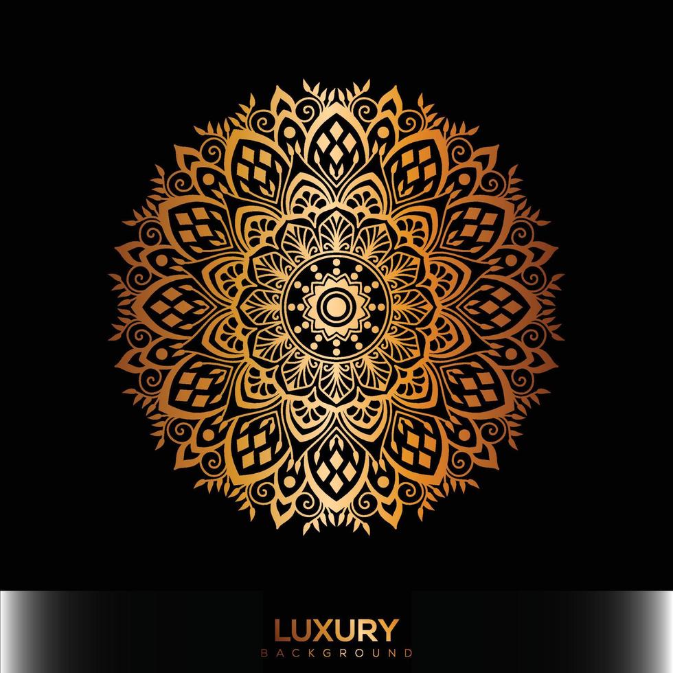 Luxury mandala background, decorative background with an elegant mandala design vector