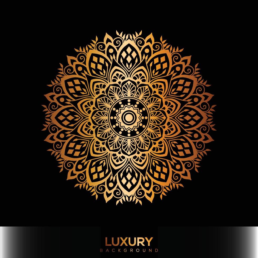 fondo de mandala de lujo, fondo decorativo con un elegante diseño de mandala vector