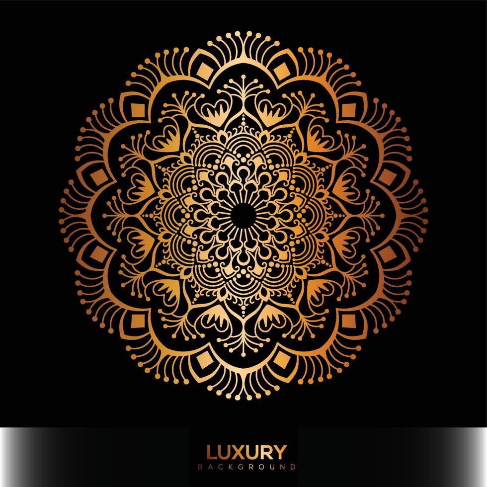 Luxury mandala background, decorative background with an elegant mandala design vector