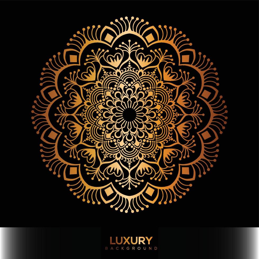 fondo de mandala de lujo, fondo decorativo con un elegante diseño de mandala vector