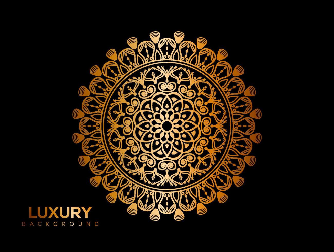 fondo de mandala de lujo, fondo decorativo con un elegante diseño de mandala vector