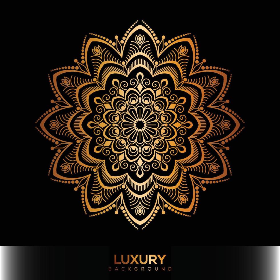 Luxury mandala background, decorative background with an elegant mandala design vector