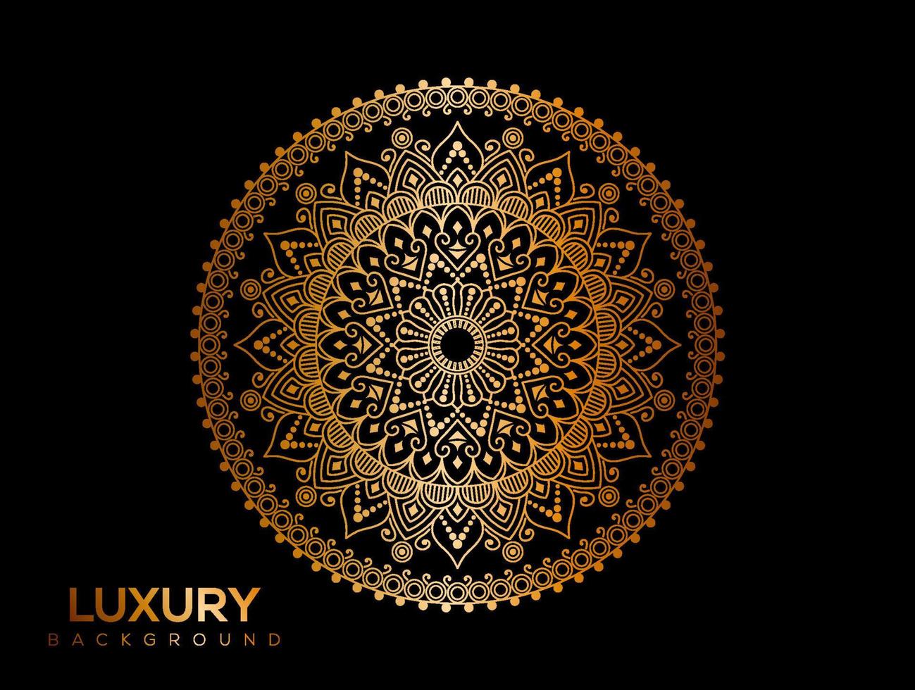 Luxury mandala background, decorative background with an elegant mandala design vector