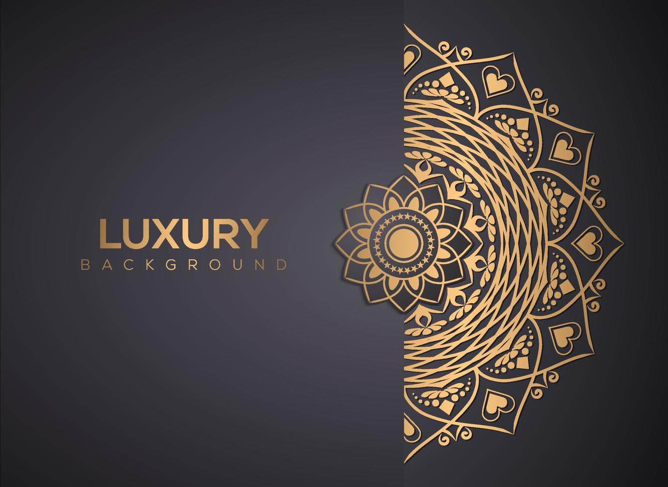 Luxury mandala background, decorative background with an elegant mandala design vector