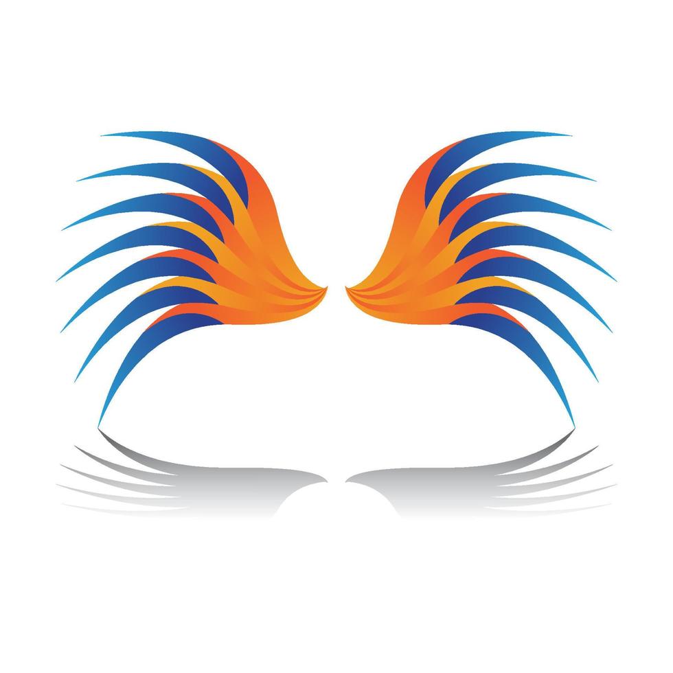 Wing icon logo design illustration vector