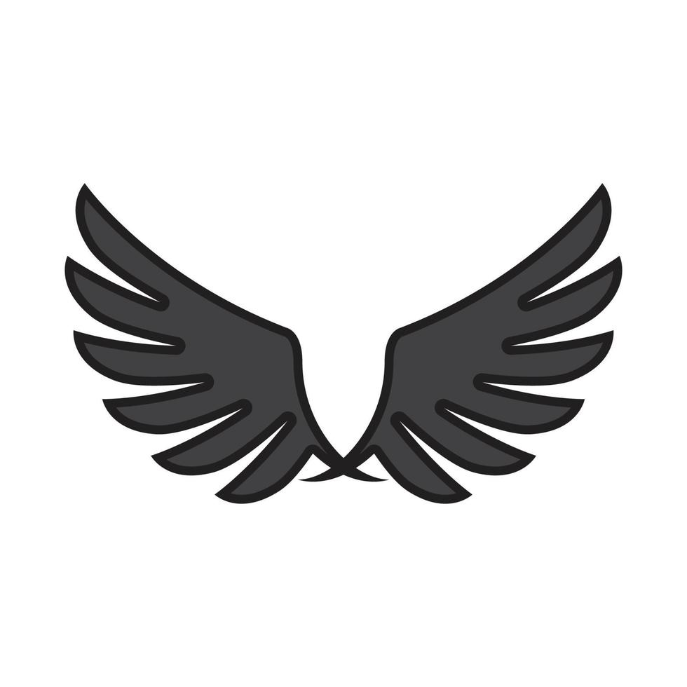 Wing icon logo design illustration vector