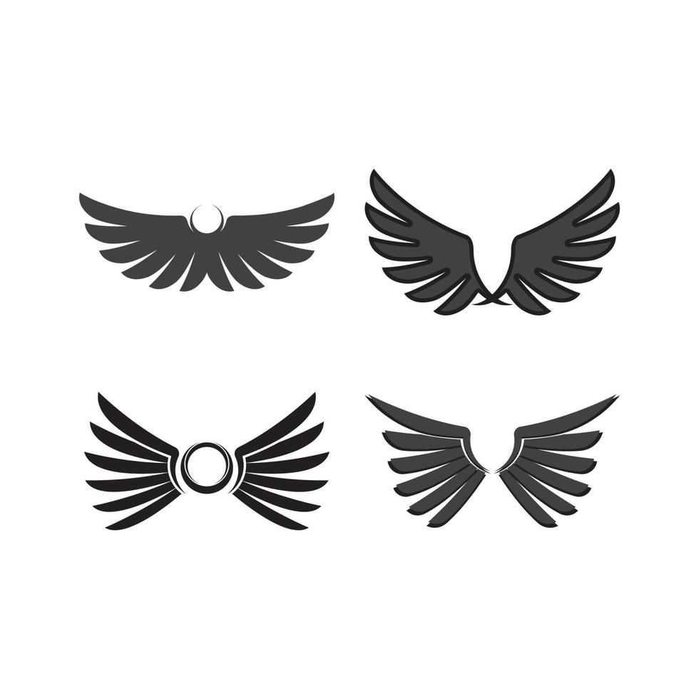Wing icon logo design illustration vector