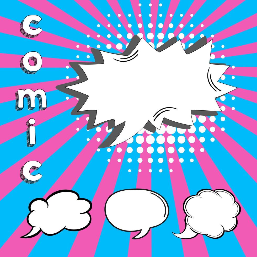 Comic speech bubble icon Vector Image. Eps10 Vector