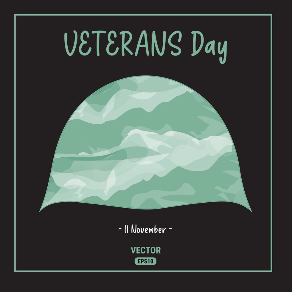 Veterans Day. Respect all those on duty. National American holiday event. November 11. Eps10 Vector