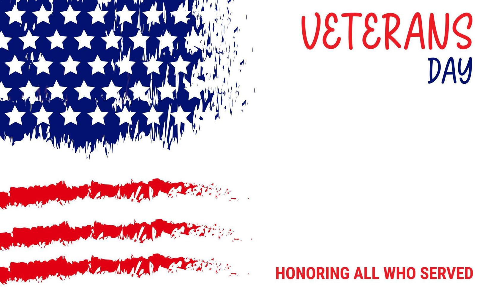 Veterans Day. Respect all those on duty. National American holiday event. November 11. Eps10 Vector