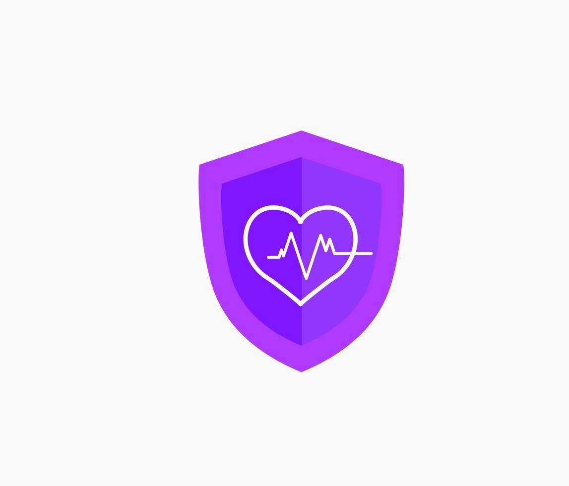 healthcare protection shield symbol icon vector