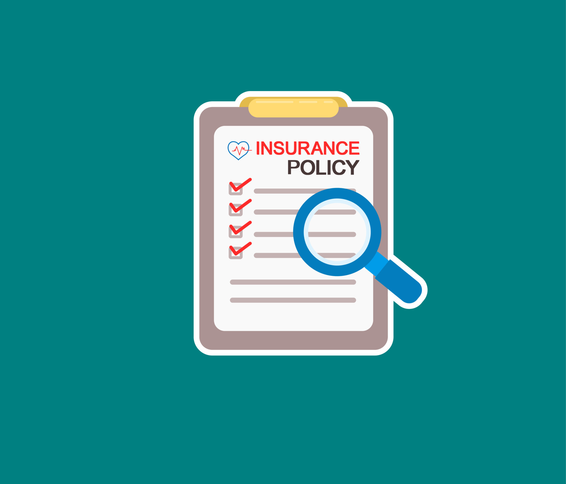 insurance policy contract clipart design 13568759 Vector Art at Vecteezy